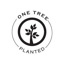 Logo of 'One Tree Planted' with a circular design and leaf symbol on a white background